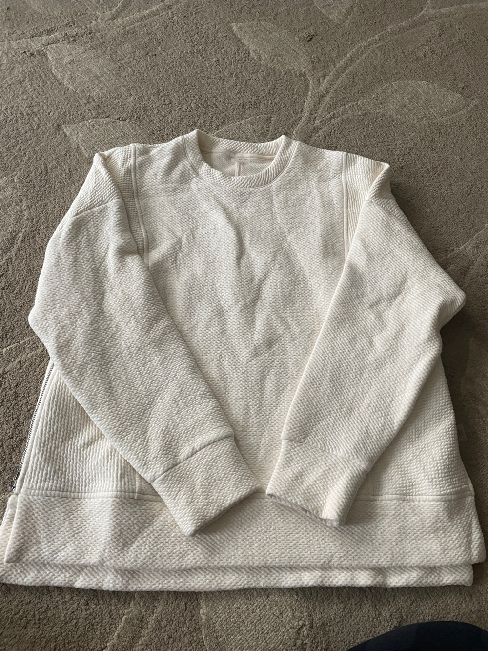 Classic Cream Crewneck Sweater for Women